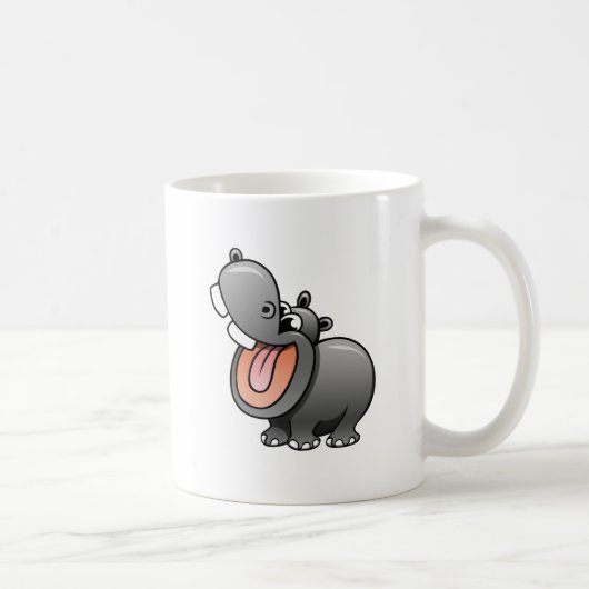 Mug Hippopotame de bande dessinée (Droite)