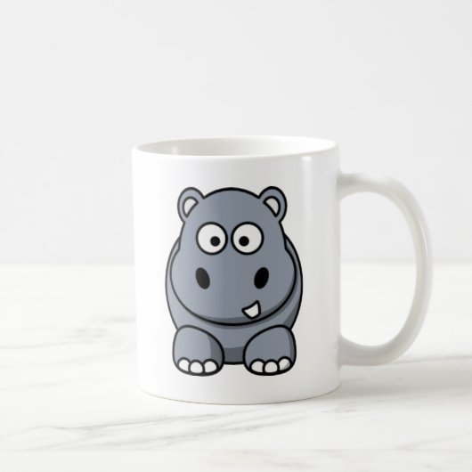 Mug Hippopotame de bande dessinée (Droite)