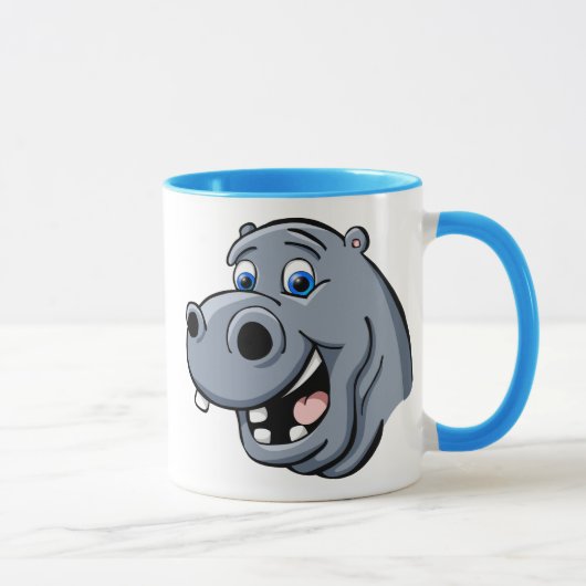 Mug Hippopotame de bande dessinée (Droite)