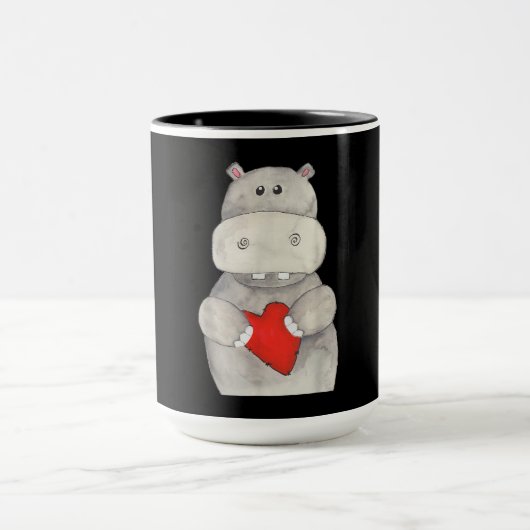Mug Hippopotame de l'Hippopotame| Love Hippo (Centre)