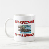 Mug Hippopotame emprisonné à un corps humain (Gauche)