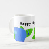 Mug Hippopotame Heureux (Devant gauche)