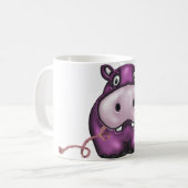 Mug Hippopotame heureux de crochet d'hippopotame (Devant gauche)