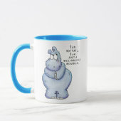 Mug Hippopotame Hippo-Bleu bien arrondi (Gauche)