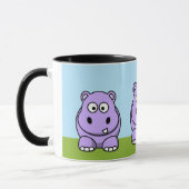 Mug Hippopotame Lavande Mignon (Gauche)