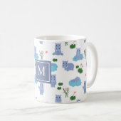 Mug Hippopotame Mignon Monogramme Initiale (Devant droit)