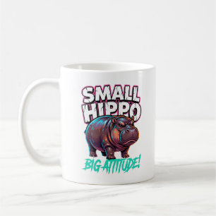 Mug Hippopotame Pygmée Mignon Corps Minuscule Grande A