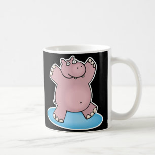 Mug hippopotame rose idiot qui danse