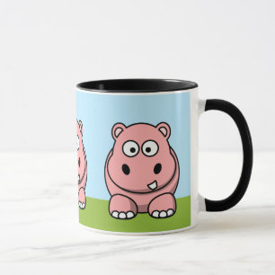 Mug Hippopotame Rose Mignon