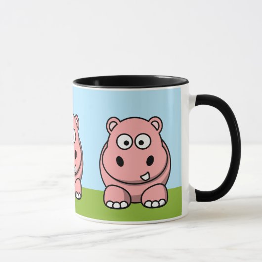 Mug Hippopotame Rose Mignon (Droite)