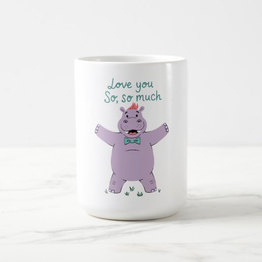 Mug Hippopotame T'aime Tellement (Centre)