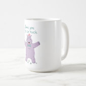 Mug Hippopotame T'aime Tellement (Devant droit)