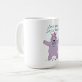 Mug Hippopotame T'aime Tellement (Devant gauche)