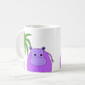 Mug Hippopotame Violet Sucré (Devant gauche)