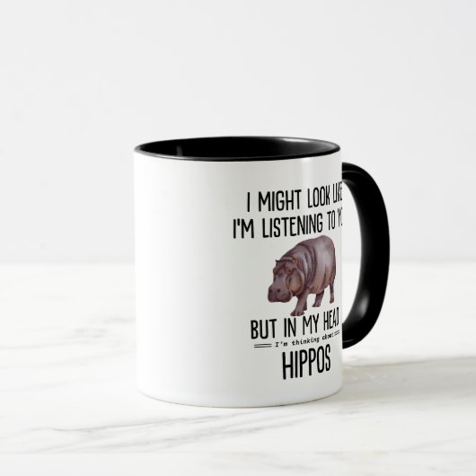 Mug Hippopotames (Devant droit)