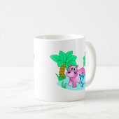 Mug Hippopotames mignons maman et natation de bébé (Devant droit)