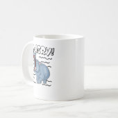 Mug Hippopotamus drôle Hippopotamus Hangry mignon Hipp (Devant gauche)