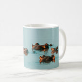 MUG HIPPOS REFROIDISSANT DANS LE BARRAGE (Devant droit)