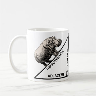 Mug Hippoténuse Hypoténuse Mathématiques drôles Géomét