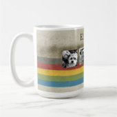 Mug Hipster arc-en-ciel rustique 4 photo Collage perso (Gauche)
