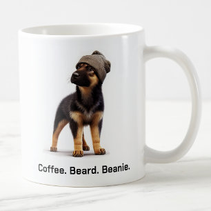 Mug Hipster berger allemand avec Beanie Swagger
