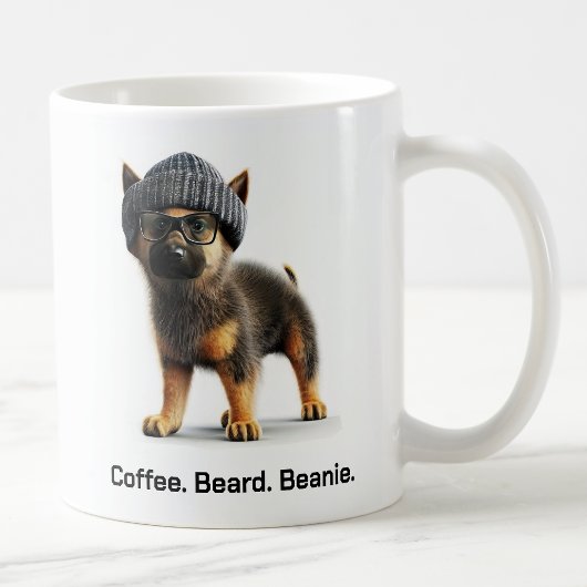 Mug Hipster berger allemand avec Beanie Swagger