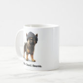 Mug Hipster berger allemand avec Beanie Swagger (Devant gauche)