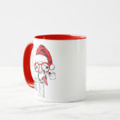 Mug Hipster Christmas Giraffe | Vacances (Devant gauche)