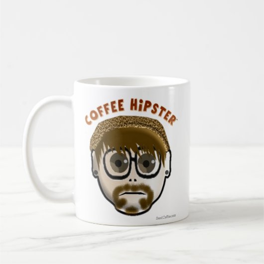 Mug Hipster de café - gibier (Gauche)