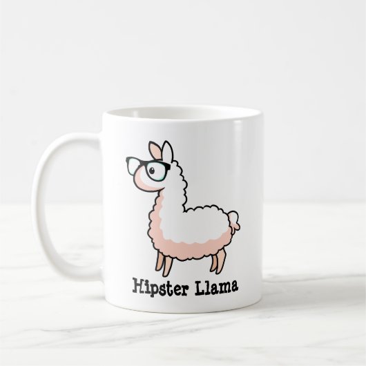 Mug Hipster Llama (Gauche)