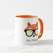 Mug Hipster Red Fox (Devant droit)