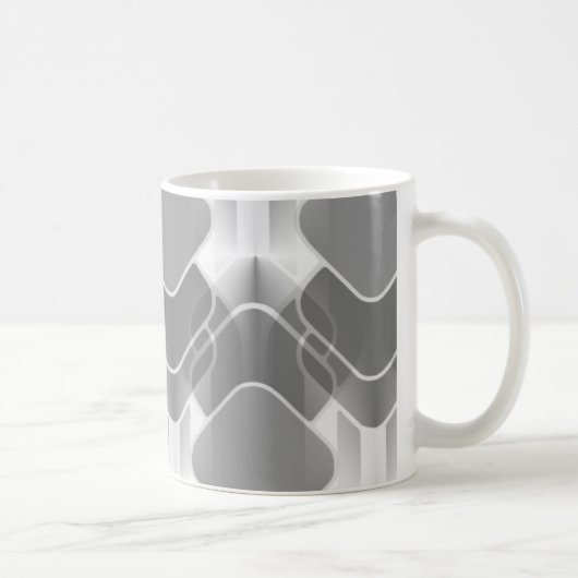 Mug Hipster Rétro, Gris (Droite)