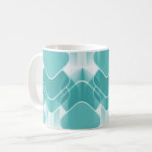 Mug Hipster Rétro, Turquoise (Devant gauche)