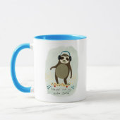 Mug Hipster Sloth | Rollin' Avec Mes Jams Lents (Gauche)