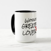 Mug Hipster world's greatest lover cute funny coffee (Devant gauche)