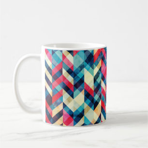 Mug hipster zigzag sans soudure motif avec effet grung