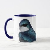 Mug Hirondelle d'arbre : Oiseau sur un fil (Gauche)
