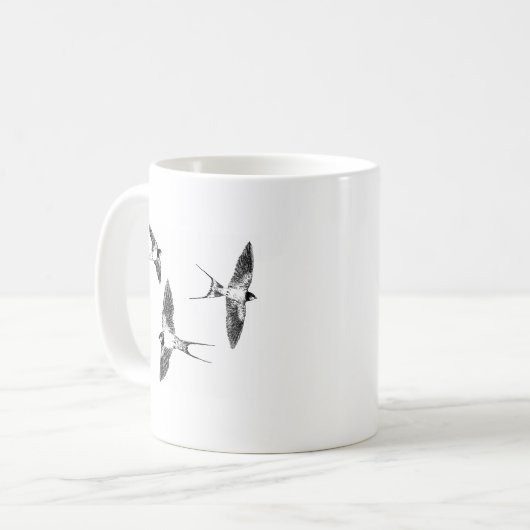 Mug Hirondelles de grange (Devant gauche)