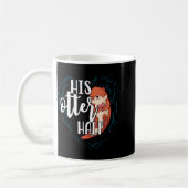 Mug His Otter Half Pun Romantic Couple Valentine's Day (Gauche)