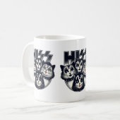 Mug HISS Funny Cat Band Parodie Amoureux de les chats  (Devant gauche)