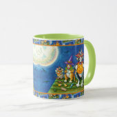 MUG HISS N'FITZ CHATS, TRICK OU TRAITER FUNNY HALLOWEE (Devant droit)