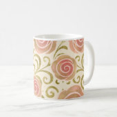 Mug Histoire de conte de fées rose et or Roses de prin (Devant droit)
