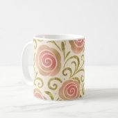 Mug Histoire de conte de fées rose et or Roses de prin (Devant gauche)
