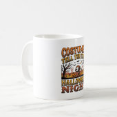 Mug Histoire de costume d'Halloween Typographie de cim (Devant gauche)