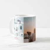 Mug Histoire de la carte de Noël illustrant (Devant gauche)