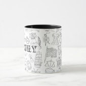 Mug Histoire de l'école Professeur Histoire des gribou (Centre)