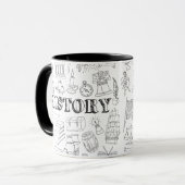 Mug Histoire de l'école Professeur Histoire des gribou (Devant gauche)