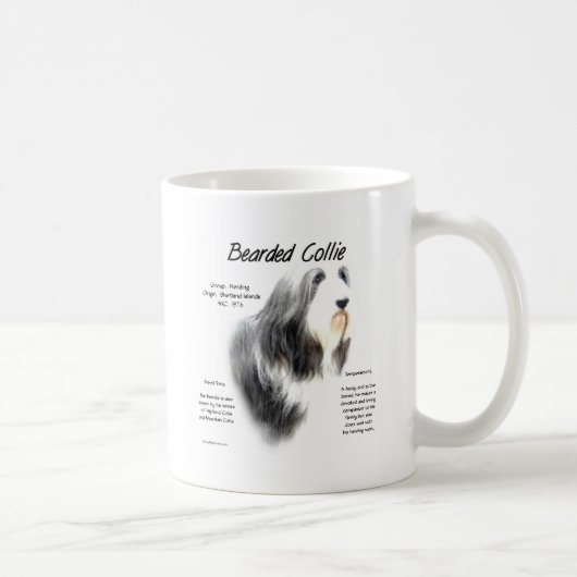 Mug Histoire des collies hérissées; Amour Collies héri (Droite)
