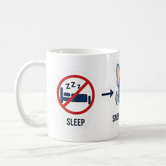 Mug Histoire drôle de l'origine du café Frenchie Maman (Gauche)
