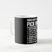 Mug Histoire - Drôle Pour Un Bras Cassé (Devant gauche)